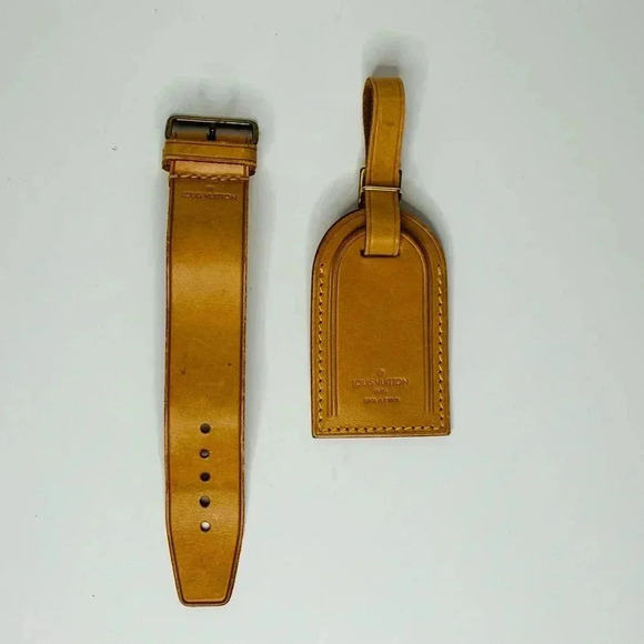 Authentic Louis Vuitton Luggage Tag and strap poignet - Picture 2 of 5